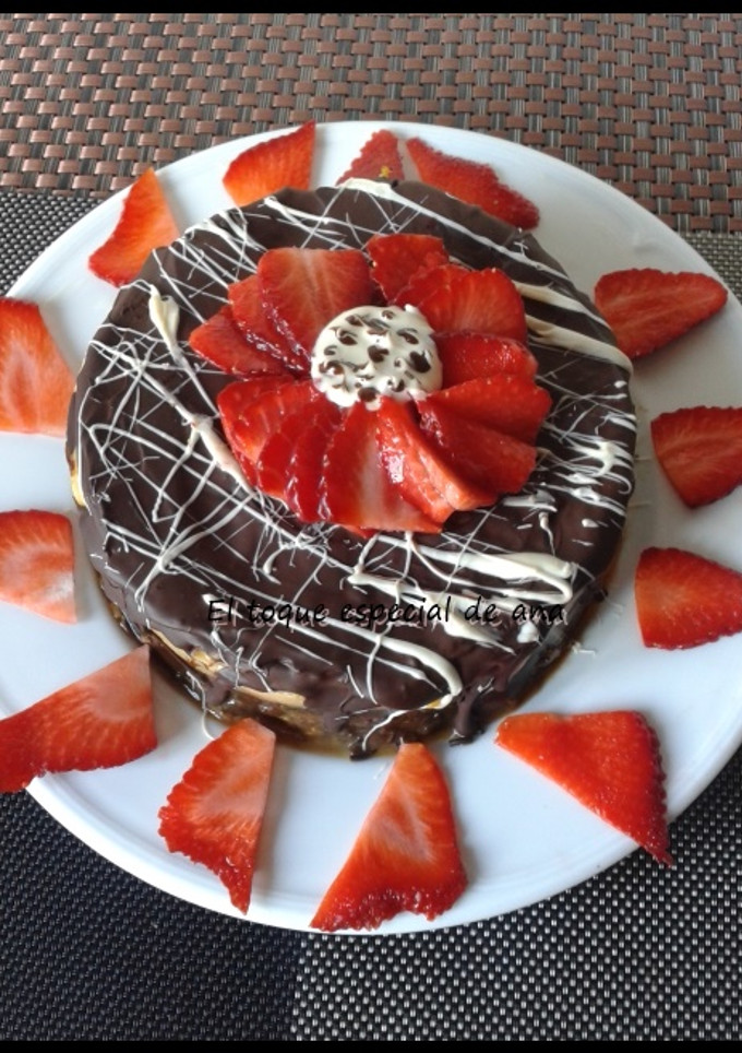 Una foto de Tarta fría con café y chocolate