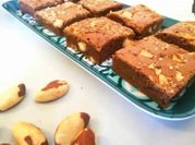 Una foto de brownie con nesquik sin tacc