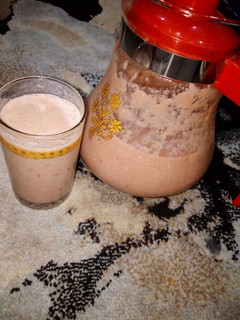 A picture of Watermelon and banana smoothie.