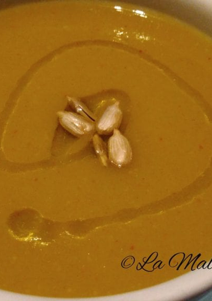 Una foto de Crema de judía verde