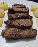Filete al perejil con papas rústicas