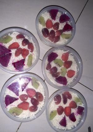 Foto resep Salad buah endeuss untuk pemula ; takaran 400 ml