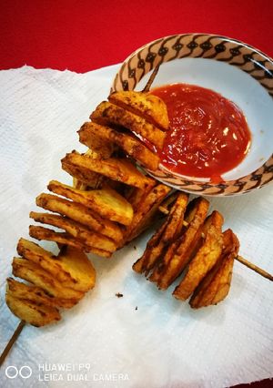 صورة لوصفة بطاطا حلزونية🍟🥔😍