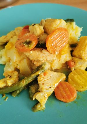 Currys csirkemell zöldségekkel recept fotója