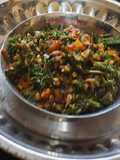 Green Shepu leafy with moong dal sabzi (green shepu sabzi)