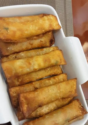A picture of Chicken Vegetable Rolls.