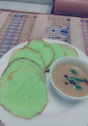 Foto resep Serabi Kocor Pandan