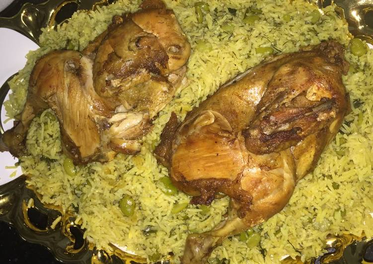 تمن باقلاء (رز بالباقلاء عراقي😊)