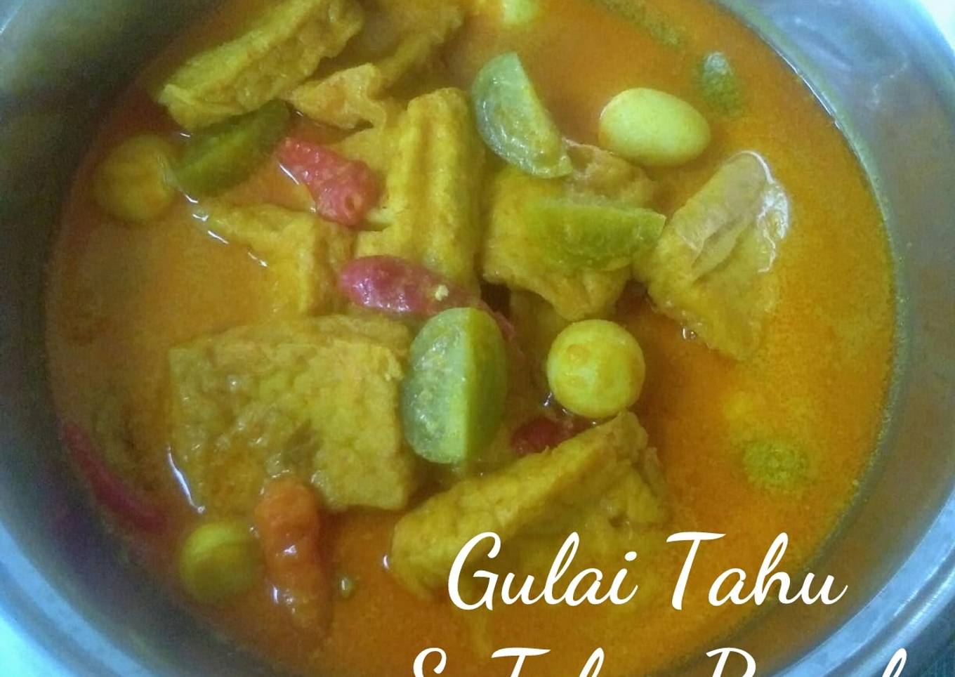 Gulai Tahu dan Telur Puyuh