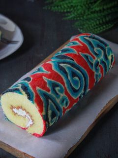 Foto resep Batik Roll Cake Panggang