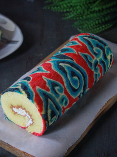 Foto resep Batik Roll Cake Panggang