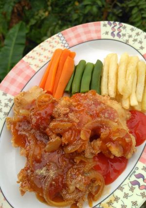 Foto resep Chicken steak with Rosemary sauce