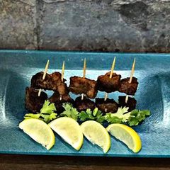 Beef Boti Shots A picture of Beef Boti Shots.