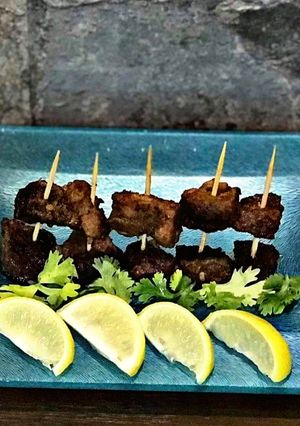 A picture of Beef Boti Shots.