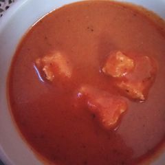 A picture of Paneer butter masala.
