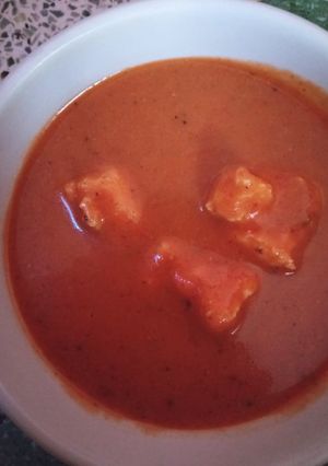 A picture of Paneer butter masala.