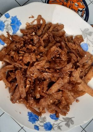 Hình của món Sườn non chay tỏi ớt.