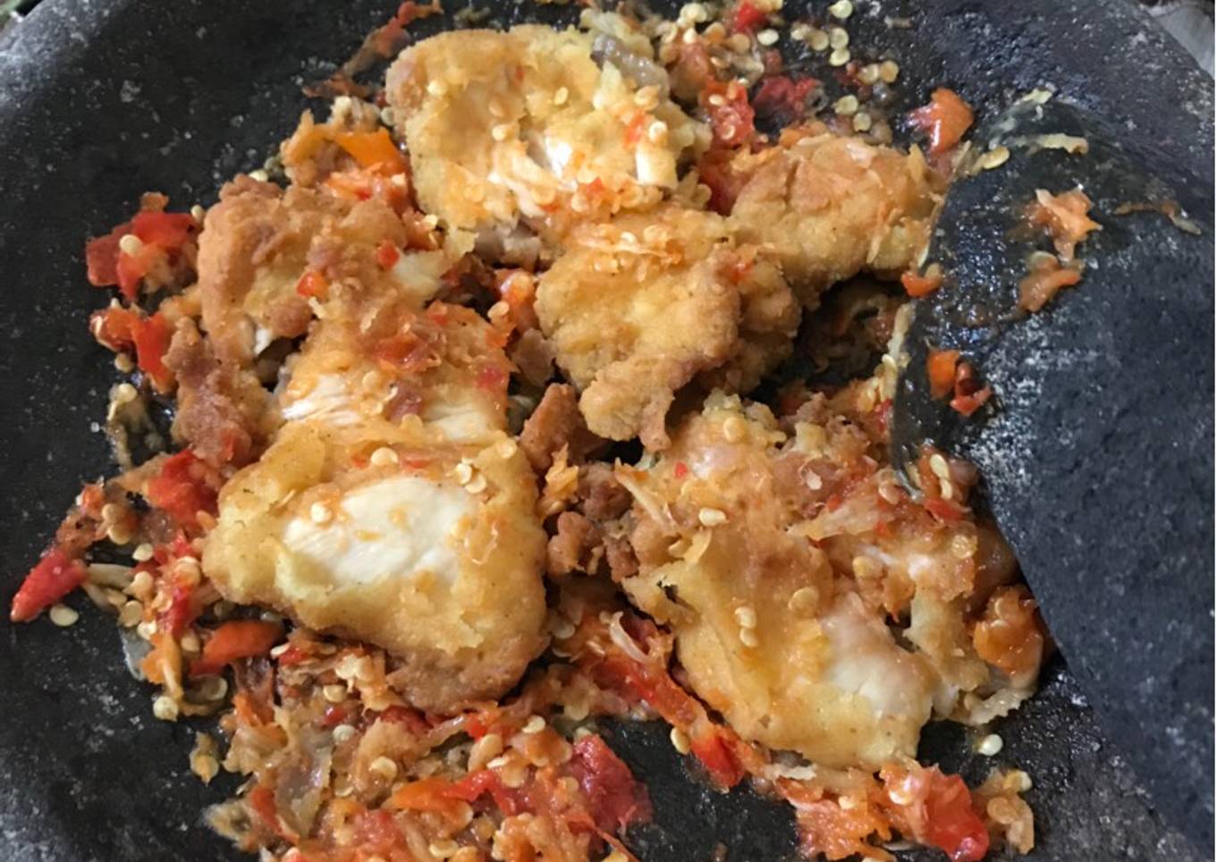 Resep Ayam Geprek Sambel Bawang Simpel, Enak