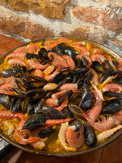 Una foto de Arroz de mariscos