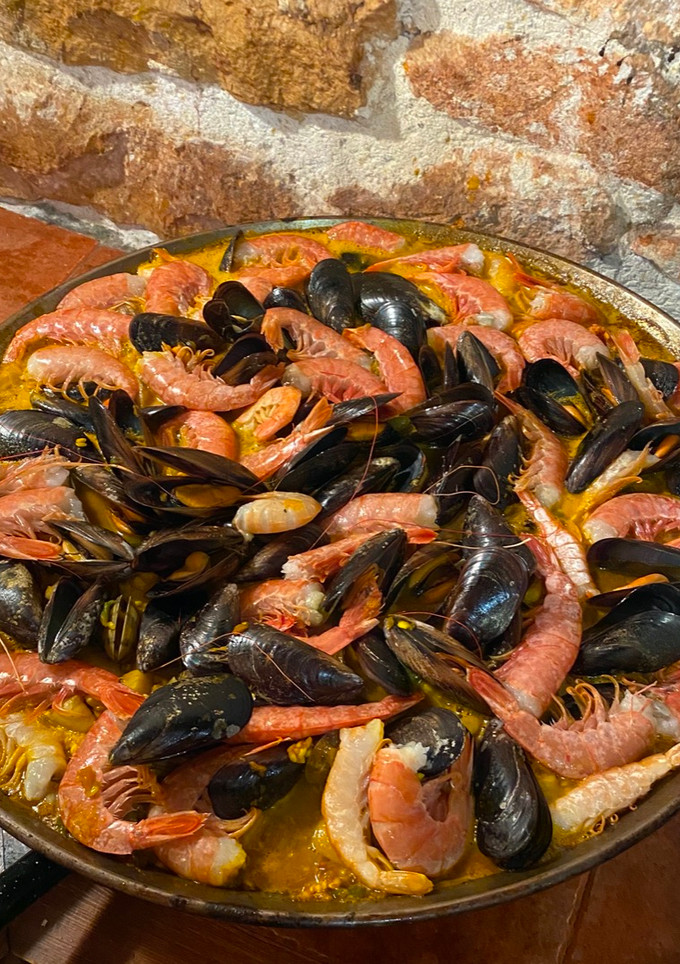 Una foto de Arroz de mariscos