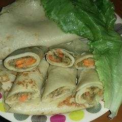 A picture of Savoury crepes.