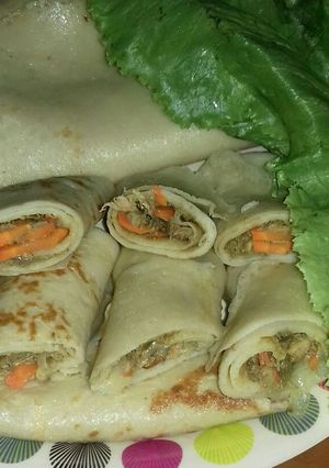 A picture of Savoury crepes.