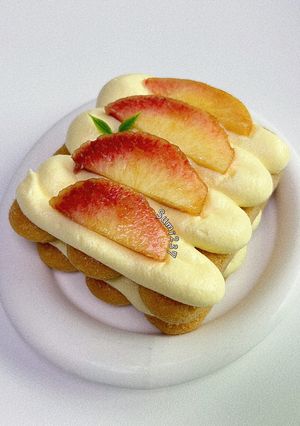 Hình của món Tiramisu Đào 🍑.