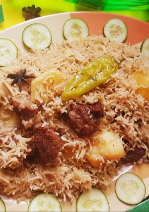 A picture of Mutton pulao.
