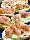 Canapés with Smoked Salmon