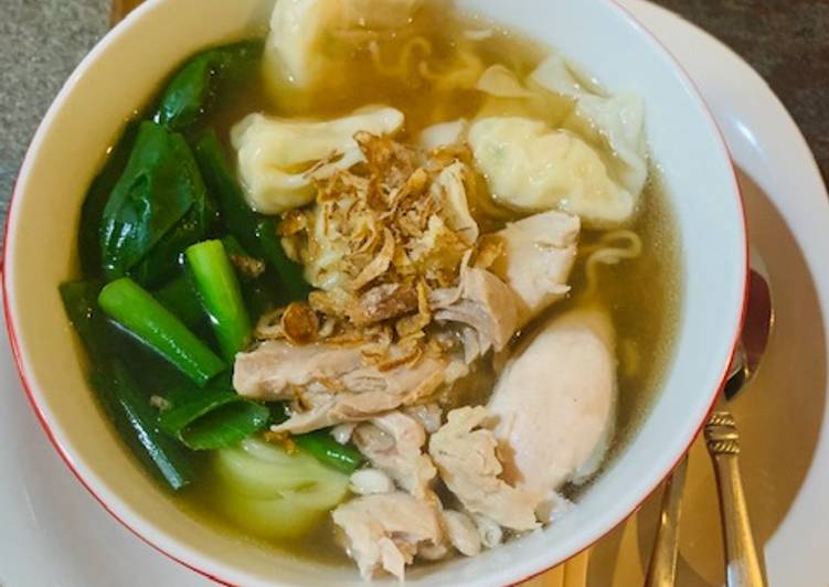 Bagaimana Menyiapkan Wonton Noodle Soup (Resep No. 35) yang Menggugah Selera