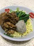 Mie Ayam Kepala Bakso Homemade (Tanpa Minyak Ayam)