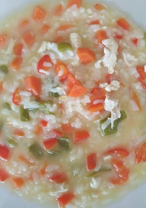 Una foto de Arroz caldoso con pollo sin gluten en Monsieur Cuisine