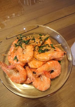 九層塔炒蝦 的食譜成品照片
