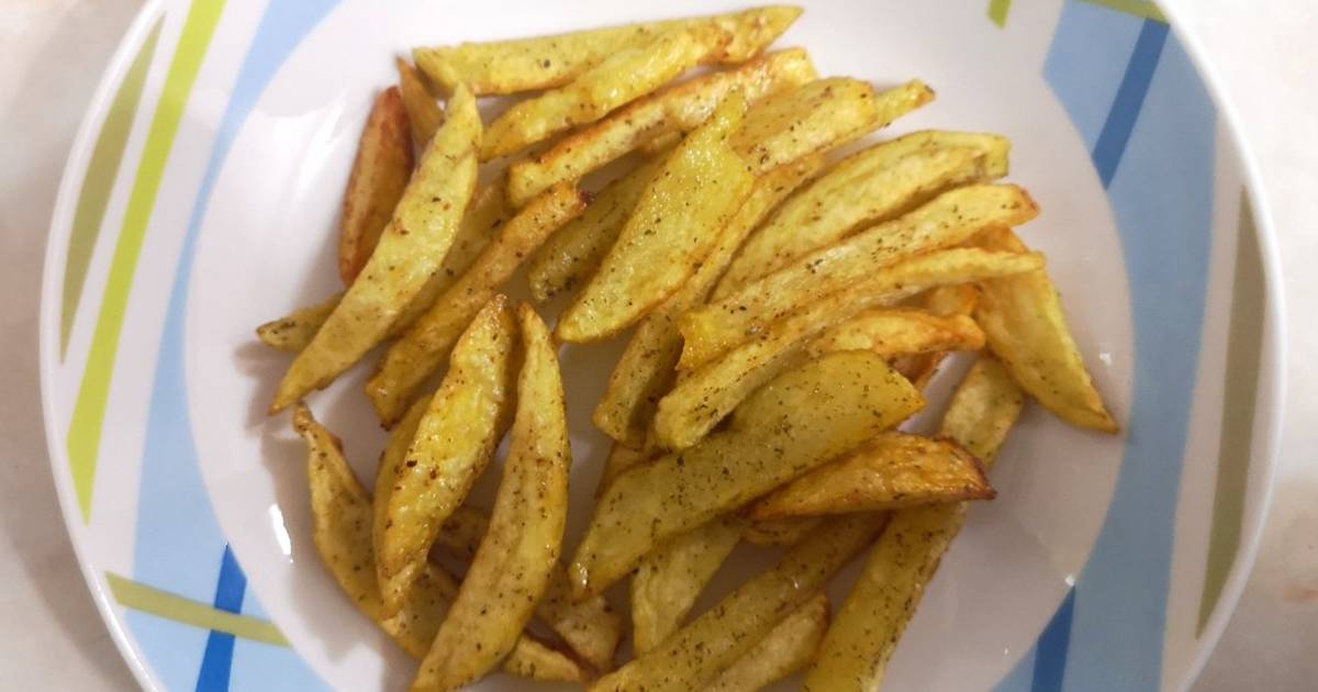 Papas fritas saborizadas con merkén y orégano Receta de Romy Repetto