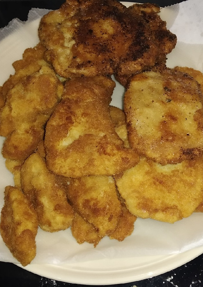 Una foto de Perca empanada