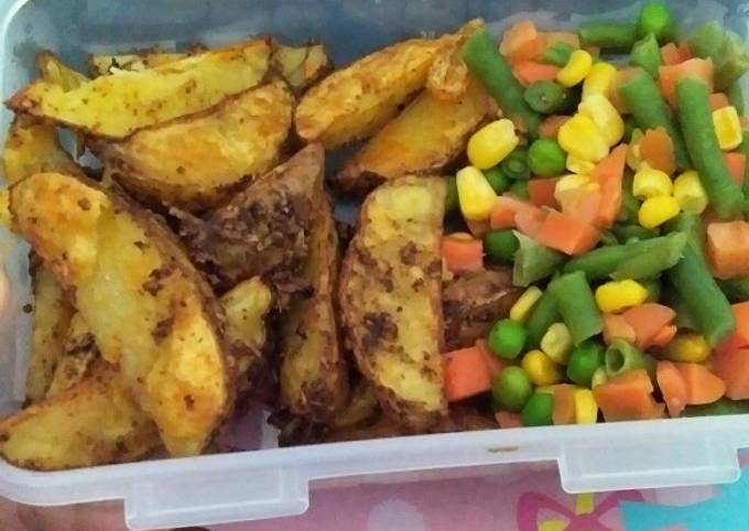 Cara Gampang Membuat Potato wedges yang simple banget Anti Gagal