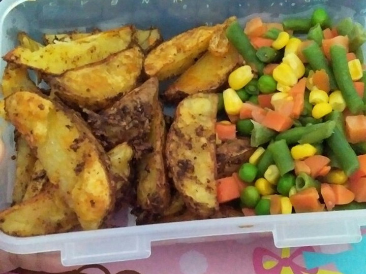 Cara Gampang Membuat Potato wedges yang simple banget Anti Gagal