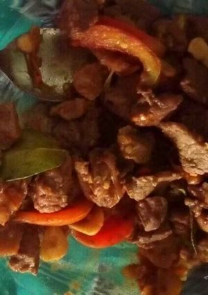 Foto resep Daging sapi cepat saji pedasss #kitaberbagi