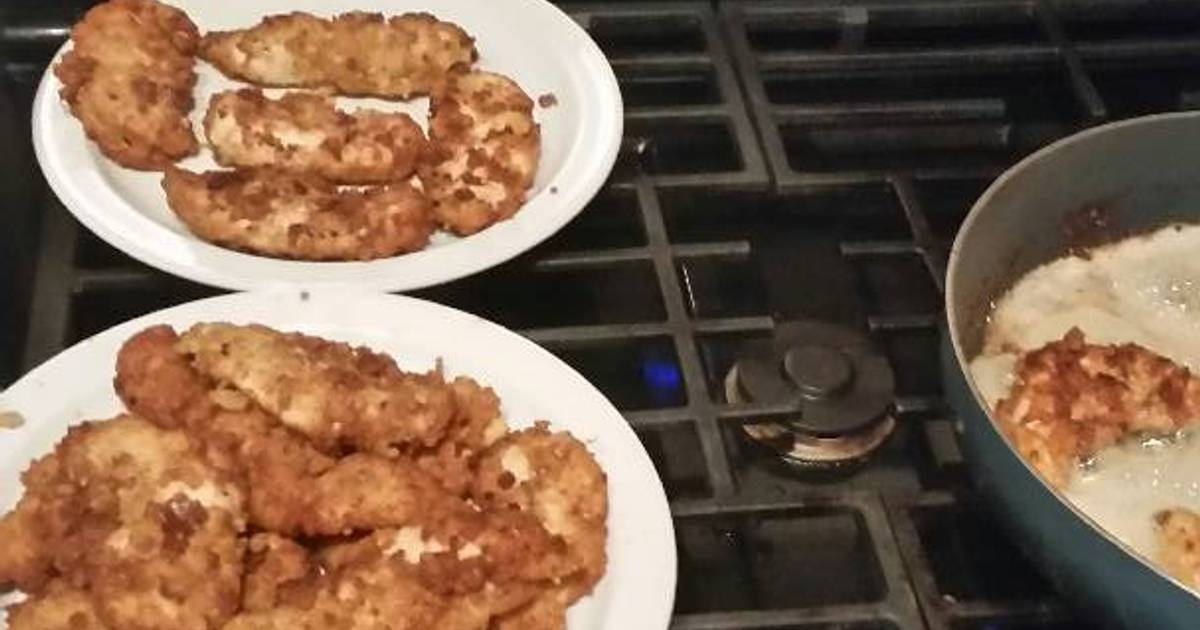 Easy, quick, pan fried chicken tenders Recipe by drakinor Cookpad