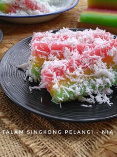 Foto resep Talam singkong pelangi