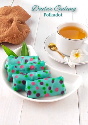 Foto resep Dadar Gulung Polkadot