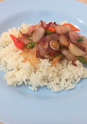 Foto resep (Sambal?) Tumis bawang merah cabai