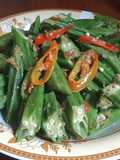 Oseng kacang bendi udang rebon