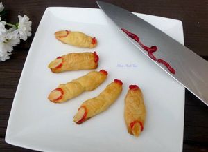 Hình của món Bánh quy phô-mai,bơ ngón tay cho lễ Halloween..