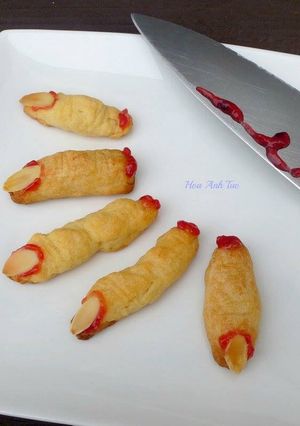 Hình của món Bánh quy phô-mai,bơ ngón tay cho lễ Halloween..