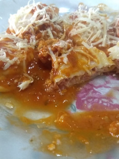 Una foto de Sorrentinos de jamón, queso y ricota