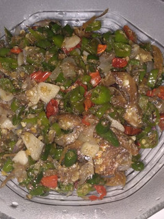 Foto resep Oseng ikan asin bulu ayam