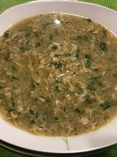 Una foto de Sopa de alcachofa con fideos
