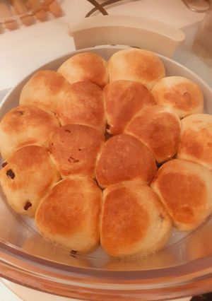Mazsolás buci recept fotója