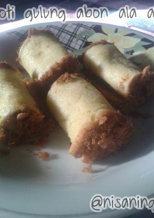 Foto resep Roti gulung abon ala ala (floss roll bun wannabe)